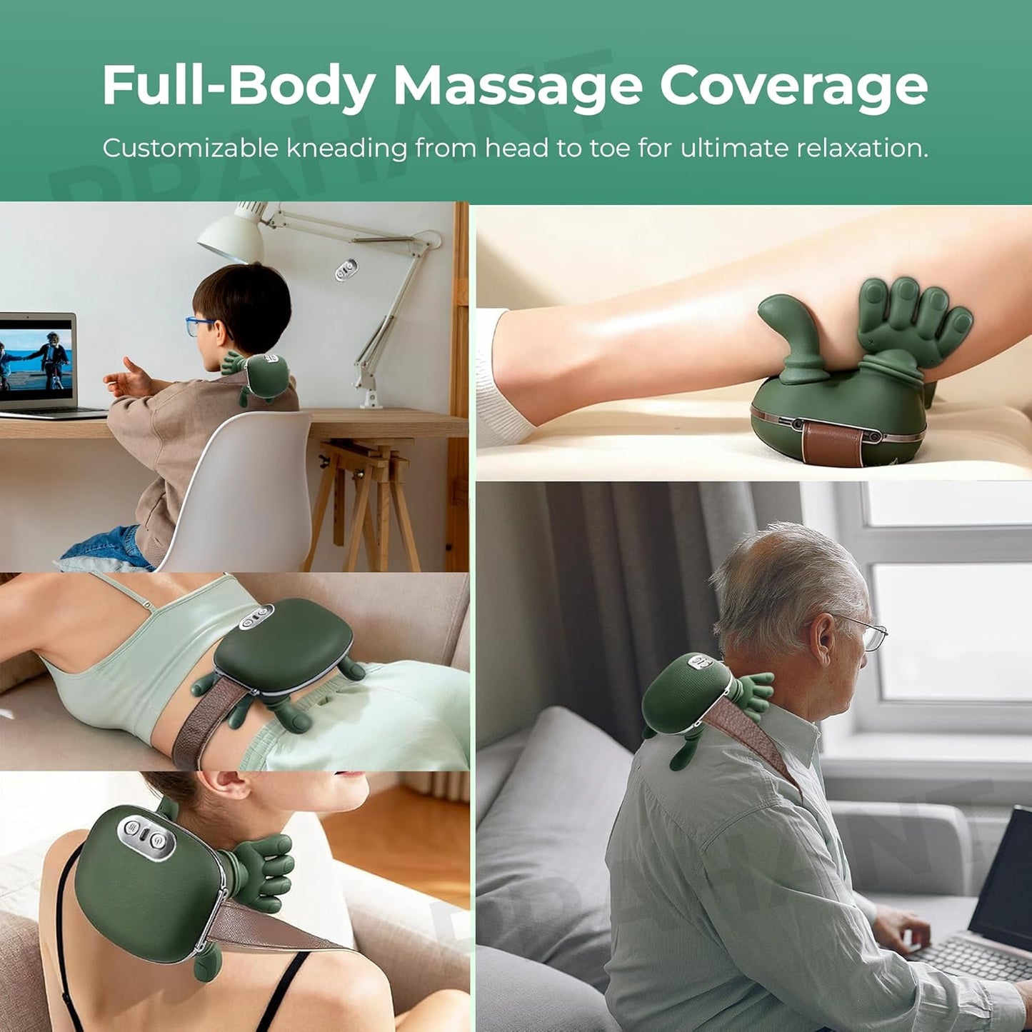 RushCartz™ NeuroRelief 4D Massager - Relieve Neck & Back Pain, Feels Like Real Human Hands.