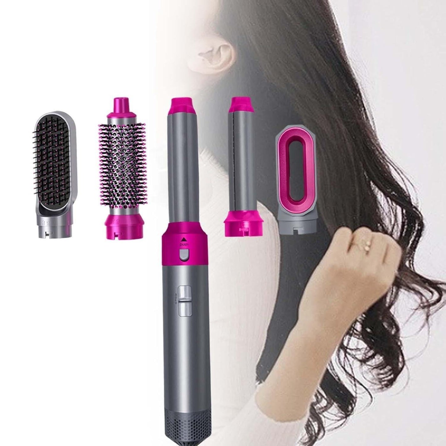 Your Hair. Your Signature Look - RushCartz LuxeStyle™ 5-in-1 Air Styler.
