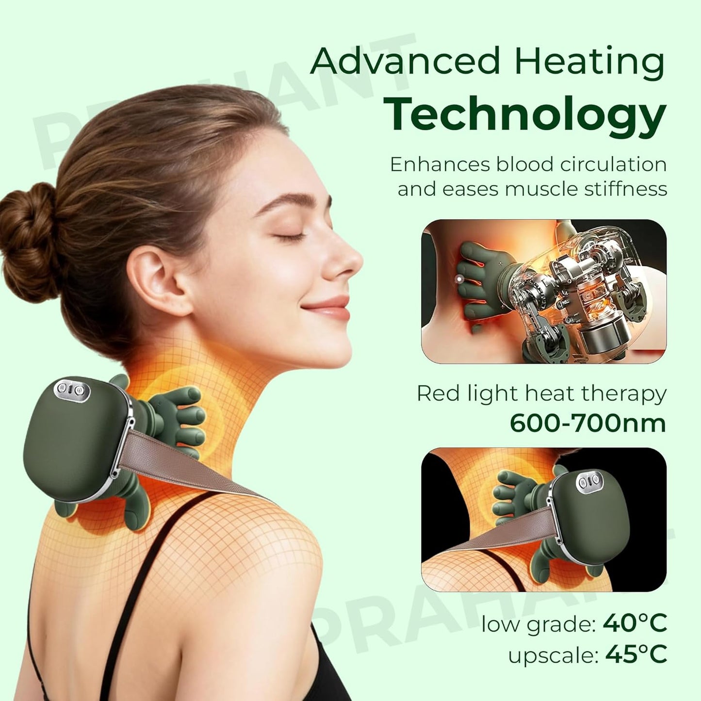 RushCartz™ NeuroRelief 4D Massager - Relieve Neck & Back Pain, Feels Like Real Human Hands.