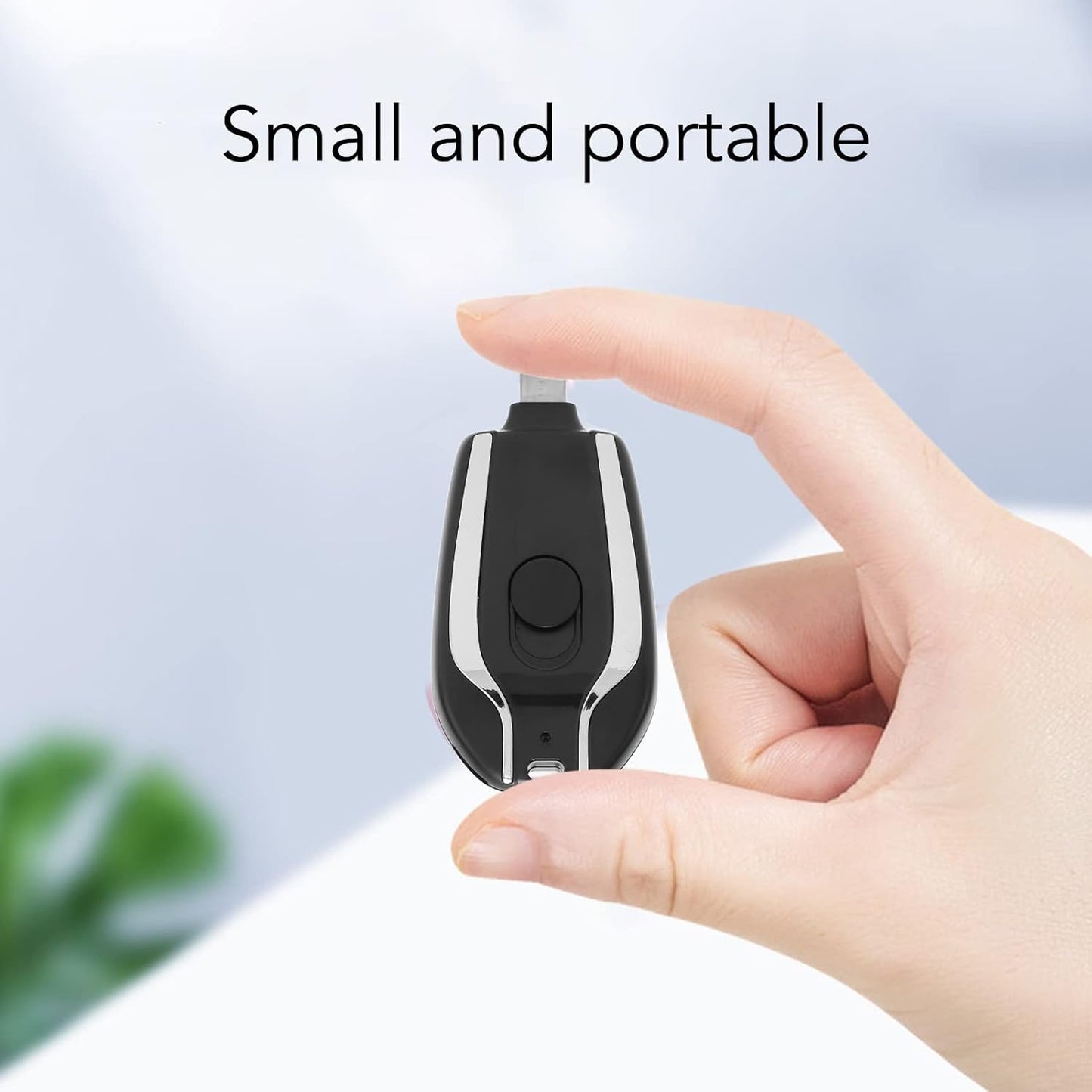 RushCartz PowerPod Mini – Keychain Emergency Charger (Type-C Fast Charge)