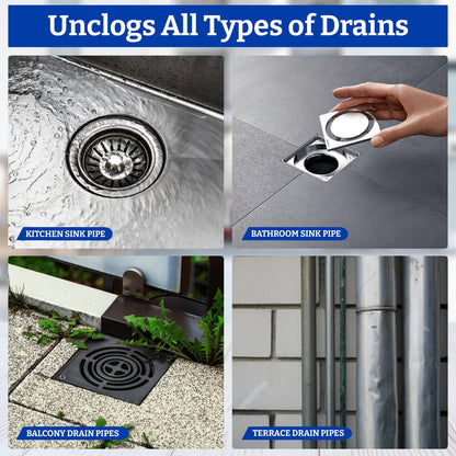 Clears Tough Drain Blockages In Minutes | RushCartz DrainBlast Pro™ (Buy1 Get 3 Free)