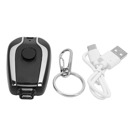 RushCartz PowerPod Mini – Keychain Emergency Charger (Type-C Fast Charge)