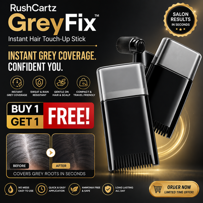 Cover Grey. Refresh Your Look. Feel Confident - RushCartz GreyFix™ - Buy 1 Get 1 Free!