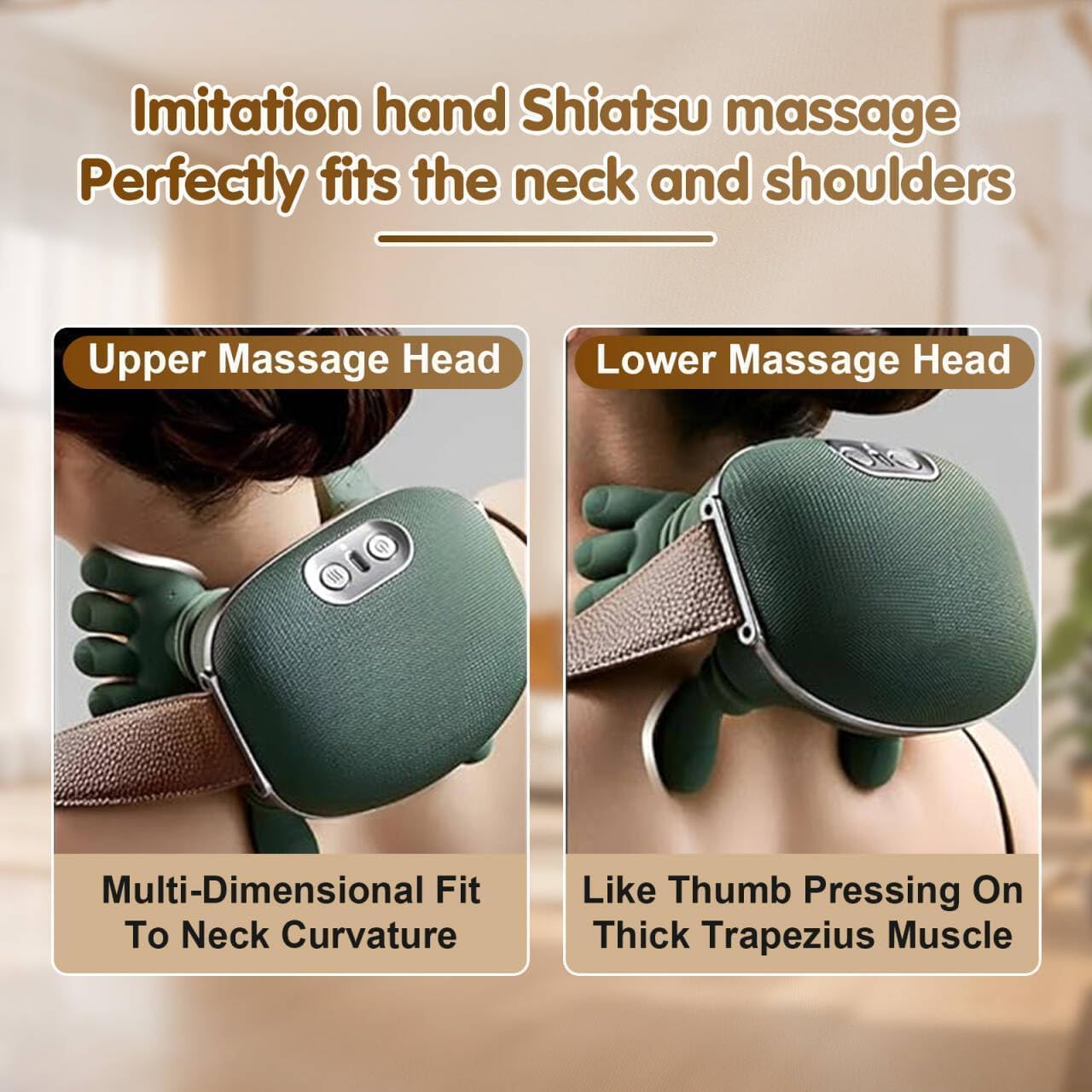 RushCartz™ NeuroRelief 4D Massager - Relieve Neck & Back Pain, Feels Like Real Human Hands.