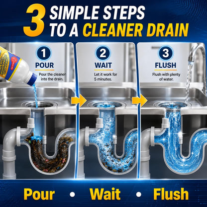 Clears Tough Drain Blockages In Minutes | RushCartz DrainBlast Pro™ (Buy1 Get 3 Free)
