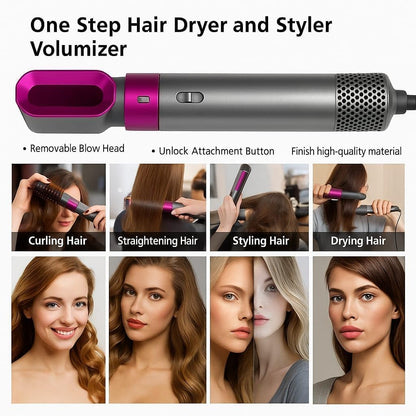 Your Hair. Your Signature Look - RushCartz LuxeStyle™ 5-in-1 Air Styler.
