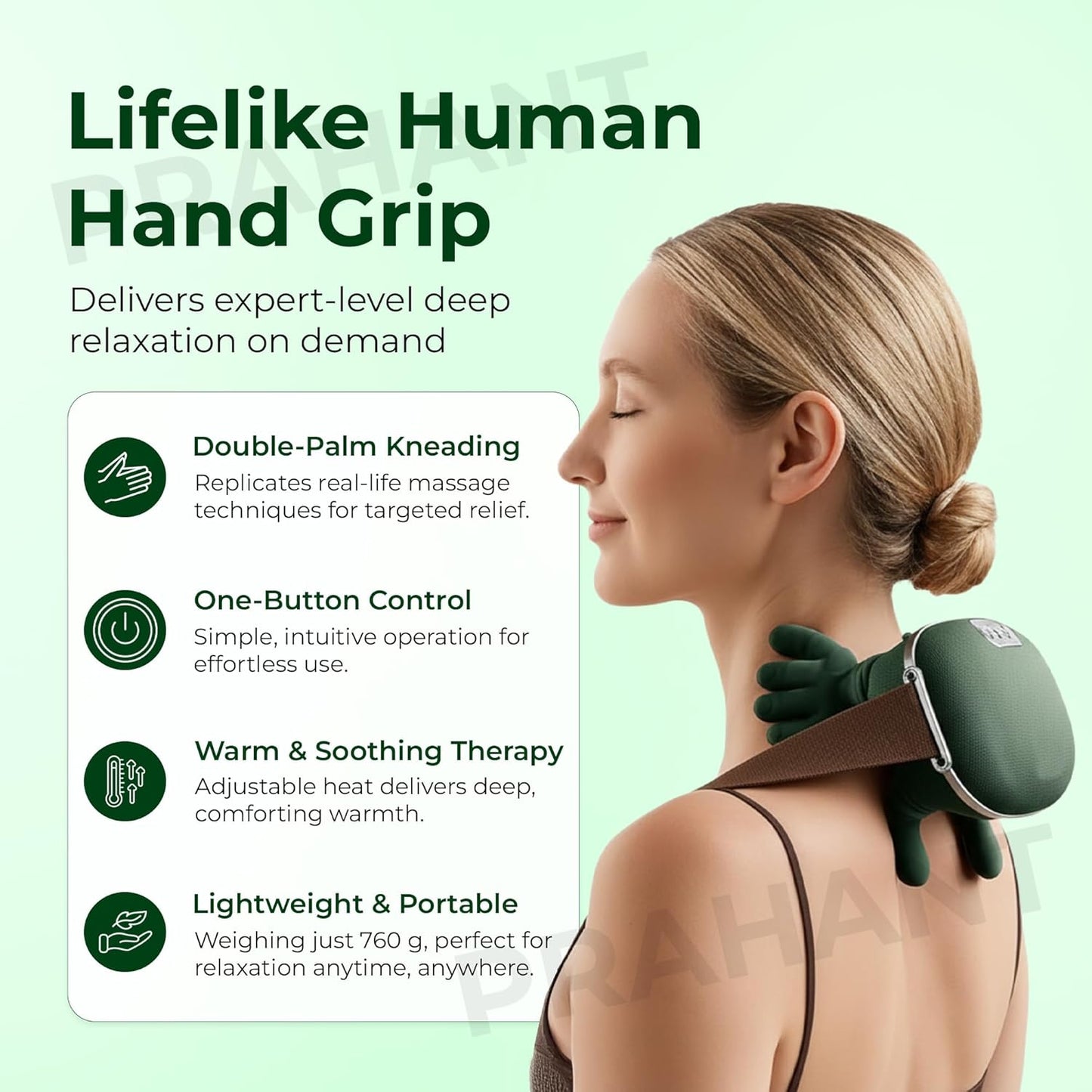 RushCartz™ NeuroRelief 4D Massager - Relieve Neck & Back Pain, Feels Like Real Human Hands.