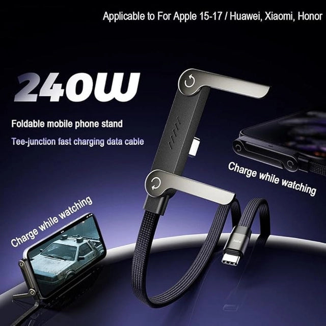RushCartz HyperCharge 240W Cable with Invisible Stand