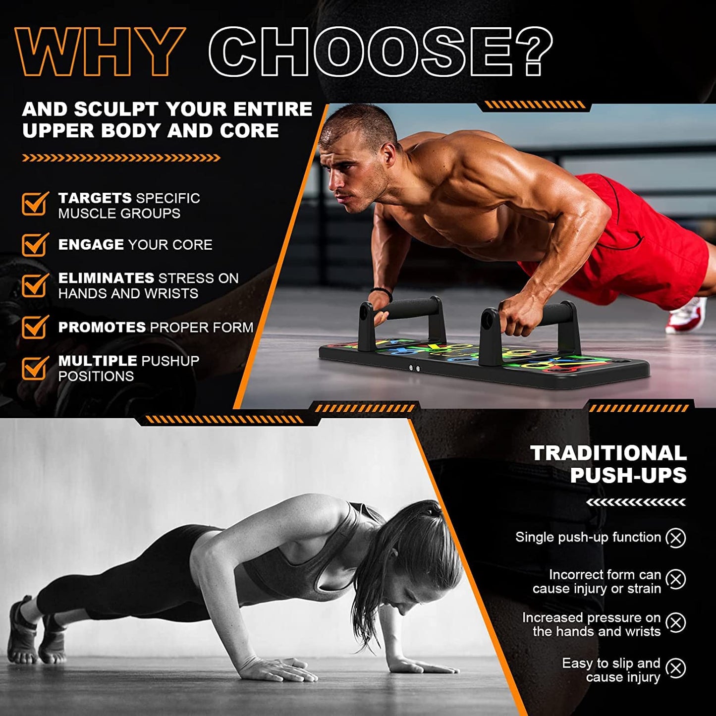 RushCartz Pushup Board⚡